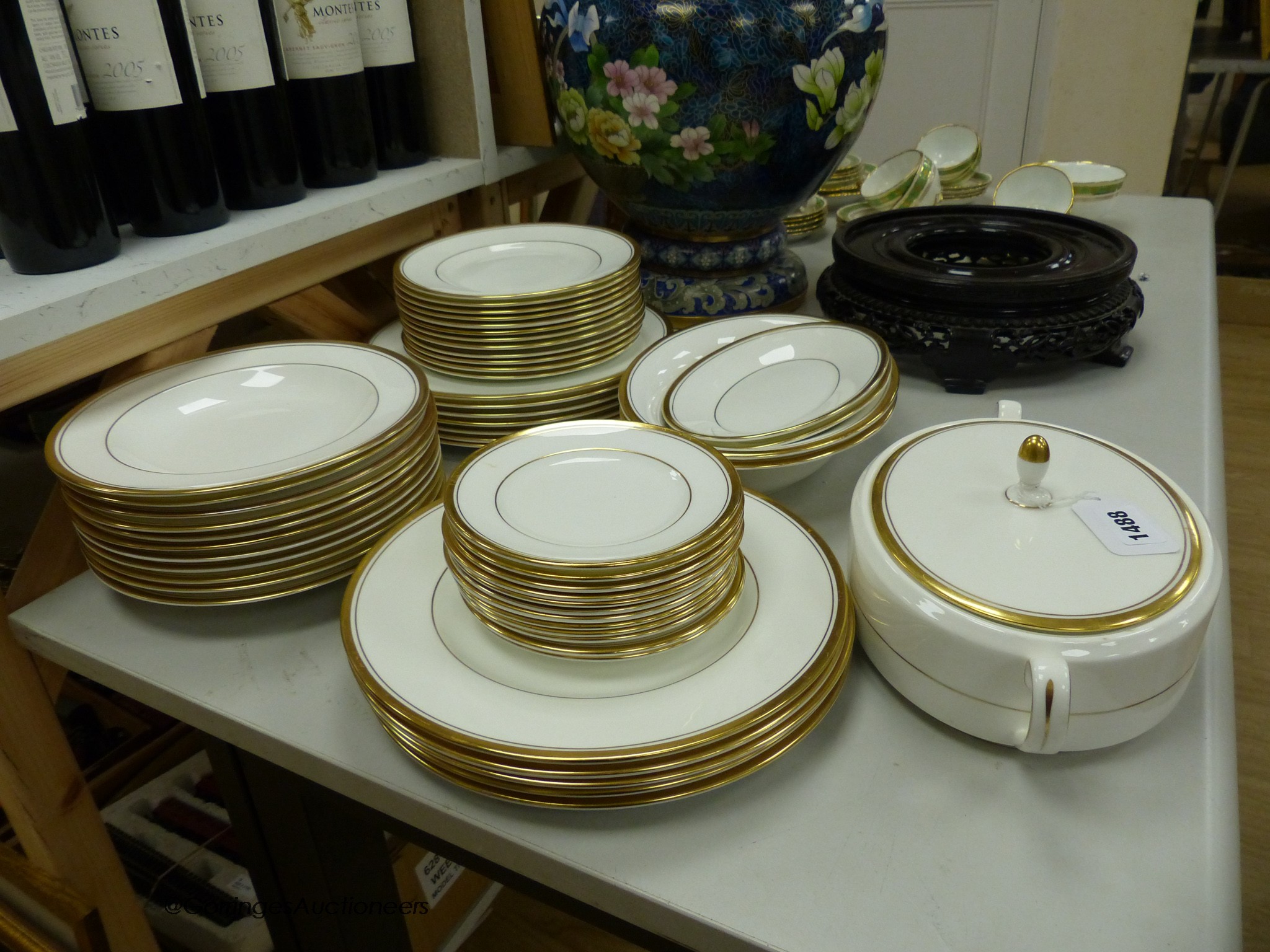 A Coalport bone china 'Connoiseur' part dinner service.